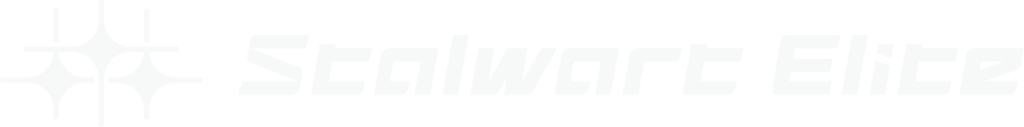 喬彥科技白色英文LOGO圖案Stalwart Elite