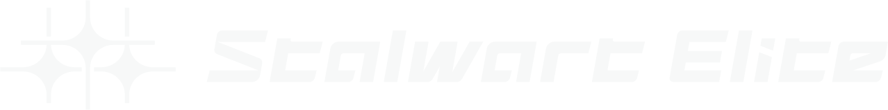 喬彥科技白色英文LOGO圖案Stalwart Elite