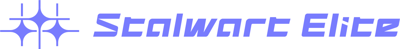 喬彥科技紫色英文LOGO圖案Stalwart Elite